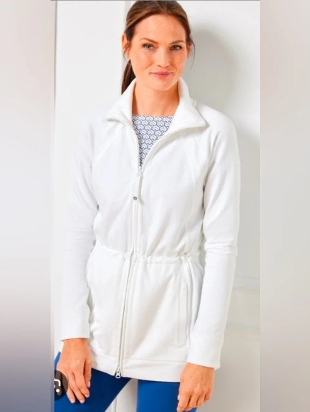 Talbots Zip Front Knit Jacket Plus Size 1X - Picture 8 of 12